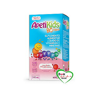 APETIKIDS FRUTAS VERMELHAS 240ML SUPLEMENTO APETITE KRESS