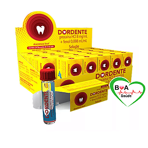 DORDENTE SOLUCAO CX  24  FLACONETE 3 ML  ANESTESICO LOCAL BOCAL HEARST