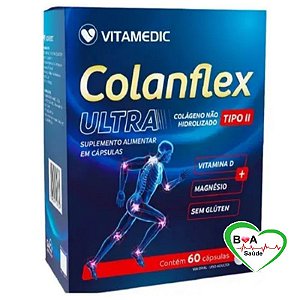 COLANFLEX ULTRA COLÁGENO TIPO II COM VITAMINA D E MAGNÉSIO COM 60 CAPSULAS