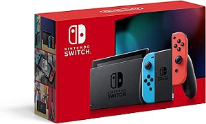 Nintendo Switch -Neon DESTRAVADO COM 128gb 10 jogos completos lançamentos
