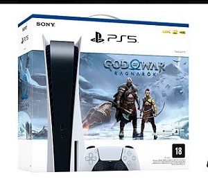 Playstation 5 com leitor de CD com God of War RagnaroK Nacional garantia Sony Brasil mod CFI-12114a