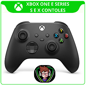 Controle sem fio Xbox one e Series S e X Carbon Black
