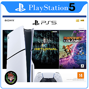 Sony Playstation 5 1TB Slim com Leitor de Disco Pack 2 jogos
