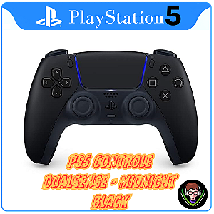 Playstation 5 Controle Dual Sense Midnight Black