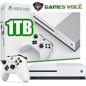 Console Xbox One S - 1 Terabyte + HDR + 4K Streaming All Digital (Sem Jogos)