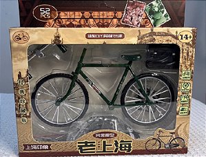 Alloy Metal Mini Bike Sliding versão montada, modelo de bicicleta retrô, ornamento DIY, coleção presentes, brinquedos para crianças, adultos, menino