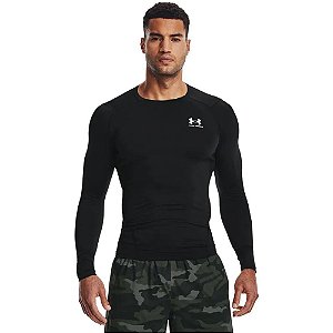 Camiseta Compressão Masculina Under Armour HG Comp LS Preta