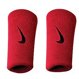 Munhequeira Comprida Nike Swoosh Wristbands vermelho