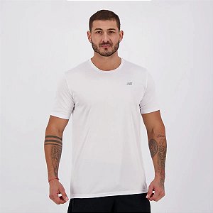 Camiseta New Balance PES Performance 100% Poliéster - Branco 