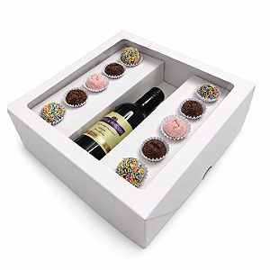 Embalagem Para Brigadeiro - Berço Para Garrafa - 10 unidades - 26x26x7 cm