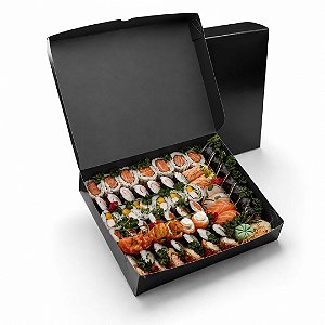 Caixa Delivery Preta Impermeável - 29x23x4,5 cm (25 unidades)