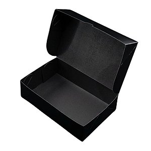 Caixa Preta Impermeável Para Delivery - 22x17x4,7 cm (50 unidades)