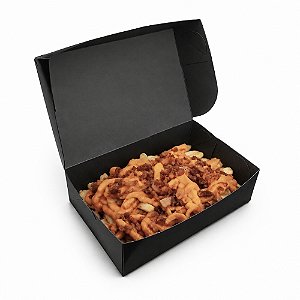 Caixa Para Delivery Preta Impermeável - 17x11x4,5 cm (50 unidades)