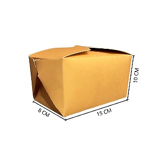 Caixa Box - impermeável - 15x10x8 cm - pacote com 50 unidades