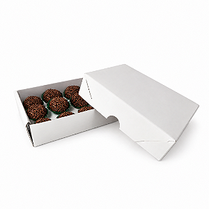Caixa Para 12 Doces Branca - 10 Unidades
