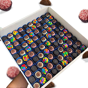 Caixa para 100 Brigadeiros – Branca (10 Unidades)