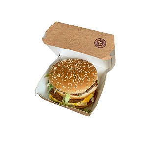 Caixa lanche - Já Vem Montada! - 10x10x7 cm - 200 unidades