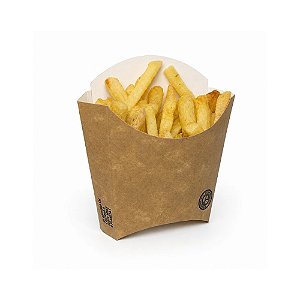 Embalagem Para Batata Frita - Kraft - 50 Unidades