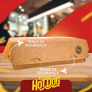 Hamburgueira - Caixa Hot Dog - 130 unidades