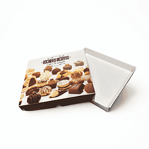 Embalagem Para Brigadeiro - 34x33x4 cm - 10 Unidades