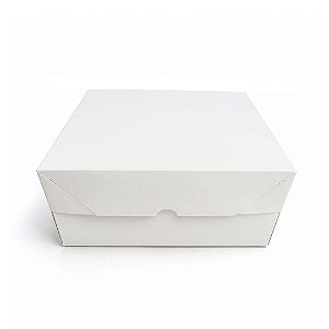 Caixa Para Bolo Branca - 34x34x14 cm - 10 Unidades