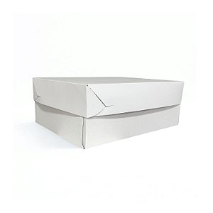 Caixa Para Bolo Branca - 20x15x12 cm - 10 unidades
