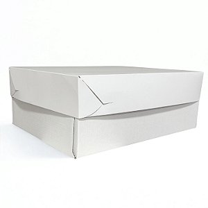 Caixa Para Bolo Branca - 49x40x12 cm - 10 unidades