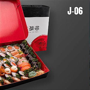 Caixa sushi - 27x27x6 cm - 25 unidades