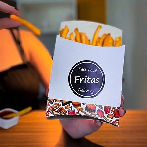 Caixa - Embalagem - Batata Frita - 50 unidades