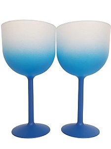 Taça de Gin Fosca Degrade Azul de 500 ml