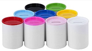 10 Cofrinhos de Acrílico Com Tampa Colorida