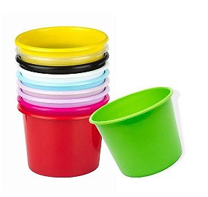 25 Baldes de Pipoca 1.5 Litros Várias Cores Sem Estampa