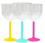 25 Taças De Gin De 500 ml Com Base Colorida Sem Estampa