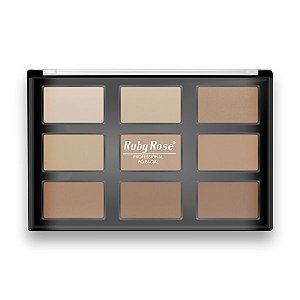 Paleta de Pó Facial Profissional