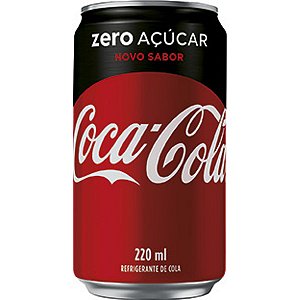 REFRIGERANTE COCA-COLA 220ML ZERO LATA