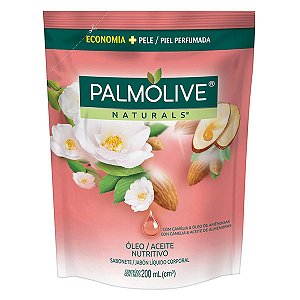 SABONETE LIQUIDO PALMOLIVE 200ML JASMIM E MANTEIGA DE CACAU REFIL