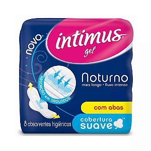 ABSORVENTE INTIMUS NOTURNO C/ABAS SUAVE C/8UNDS