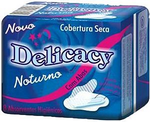 ABSORVENTE DELICACY NOTURNO C/ABAS SECA C/8UNDS