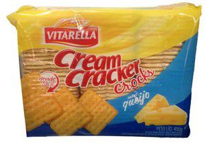 BISCOITO VITARELLA 350G CREAM CRACKER CROCKS QUEIJO