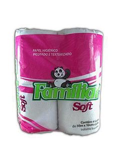 PAPEL HIGIENICO FAMILIAR SOFT 30M C/4UNDS