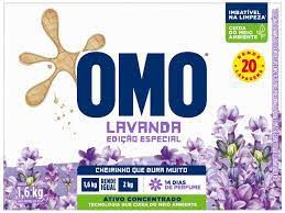 SABAO EM PO OMO 1,6KG LAVANDA CAIXA