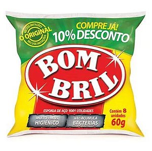 LA DE ACO BOMBRIL 60G C/8 UND