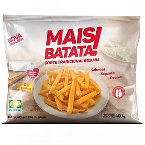 BATATA PALITO MAIS BATATA 400G CONGELADA