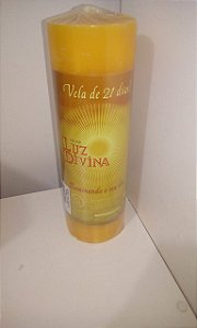 VELA LUZ DIVINA 21 DIAS 1800G AMARELA