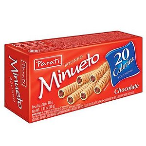 ROLINHO WAFER MINUETO 40G CHOCOLATE