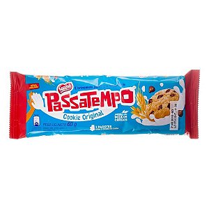 BISCOITO PASSATEMPO COOKIES 60G GOTAS DE CHOCOLATE