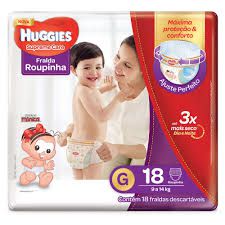 FRALDA HUGGIES G 18 UNDS ROUPINHA