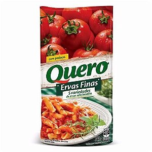 MOLHO DE TOMATE QUERO 300G ERVAS FINAS SACHE