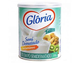 LEITE PO GLORIA 300G SEMIDESNATADO LT