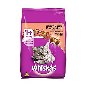 RACAO WHISKAS 900G PEIXES E FRUTOS MAR